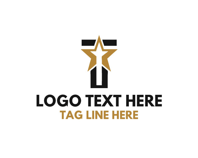 Letter T Star Logo
