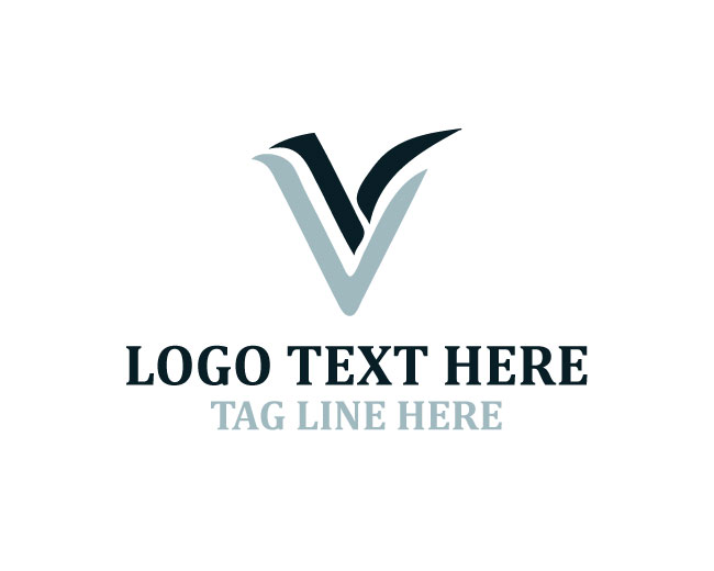 Letter V Bar Logo
