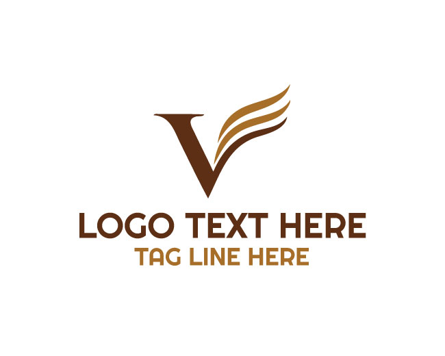 Letter V Style Logo