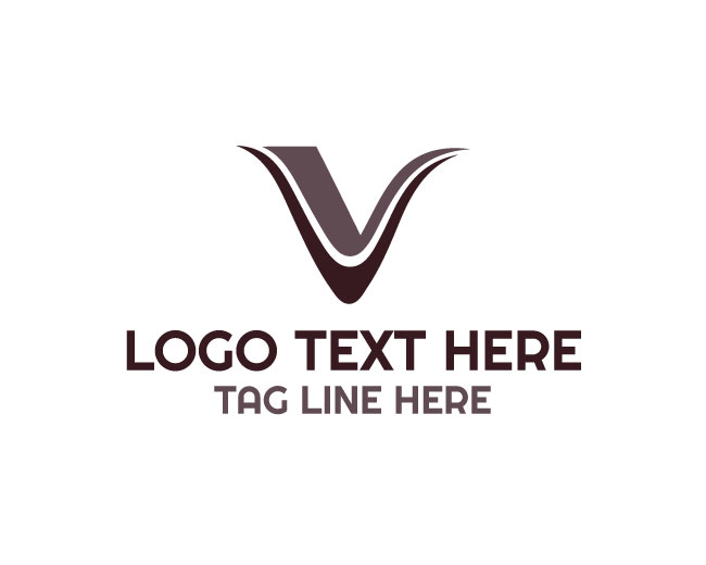 Letter V Minimal Logo