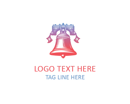 Liberty Bell Independence Emblem Logo for Historic and Patriotic Branding