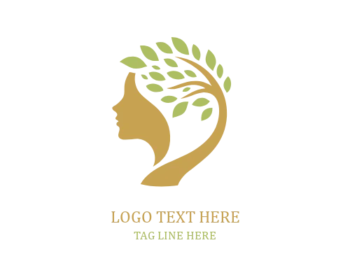 Life Awakening Woman Tree Logo