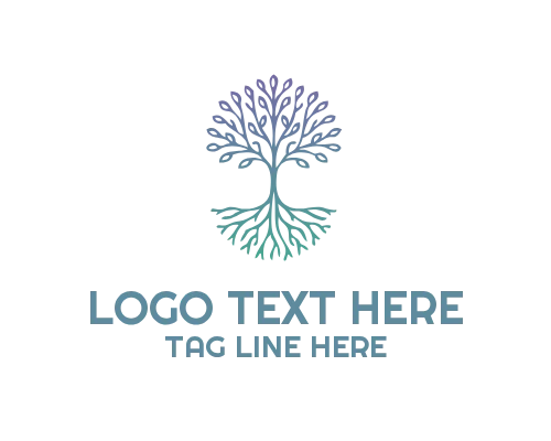 Life Ground Tree Roots Logo