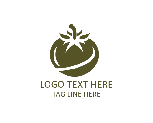 Light Green Tomato Logo for Digital and Food Brands