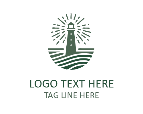 Lighthouse Beacon Logo for Guidance and Navigation Branding
