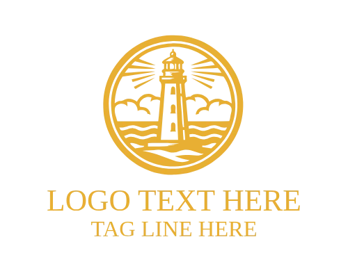 Lighthouse Navigation Logo for Guidance and Leadership Branding