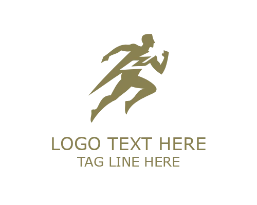  Lightning Athlete Symbol Logo
