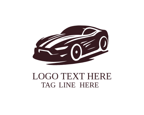 Lightning Fast Racing Car Logo