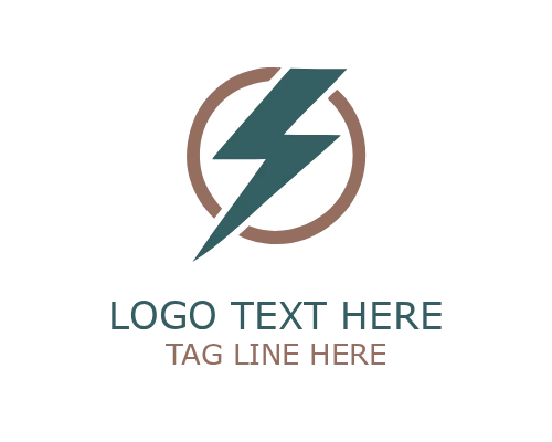 Lightning Power Mark Logo for Energy and Tech Branding