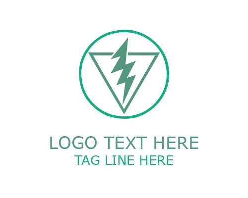 Lightning Shield Logo for Power and Protection Branding