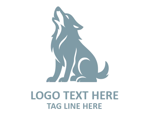 Lightning Wolf Mascot Logo