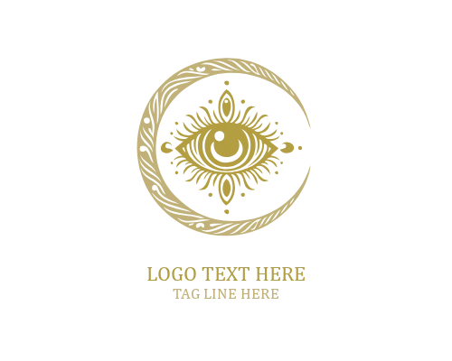 Line Art Boho Eye Logo