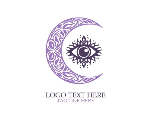 Line Art Boho Eye Logo