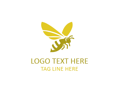 Line Art Honey Bee Icon