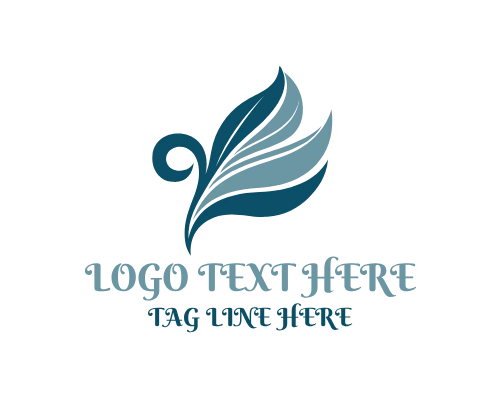 Line Art Leaf Logo