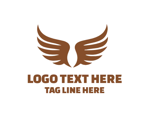 Line Art Wings Logo