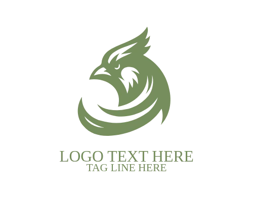Cardinal Bird Head Logo