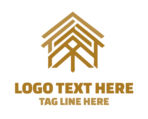 Line Building Construction Logo