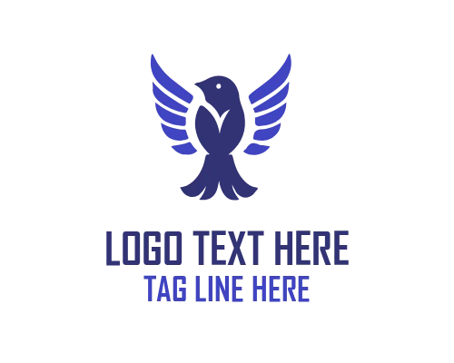 Line Sparrow Flight Logo