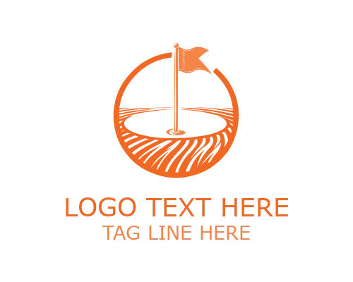 Line Style Golf Club Logo for Sports Branding