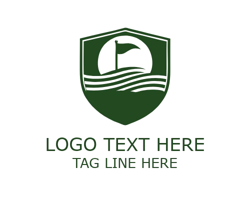 Line Style Golf Logo for Minimal Sports Branding