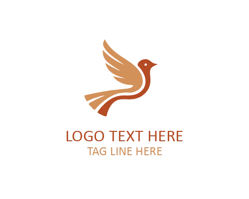 Linear Bird Minimal Outline Logo