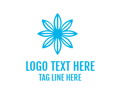 Linear Botanical Bloom Logo