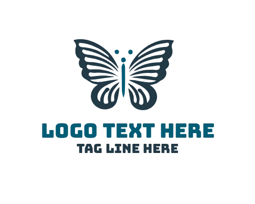 Linear Butterfly Delicate Logo