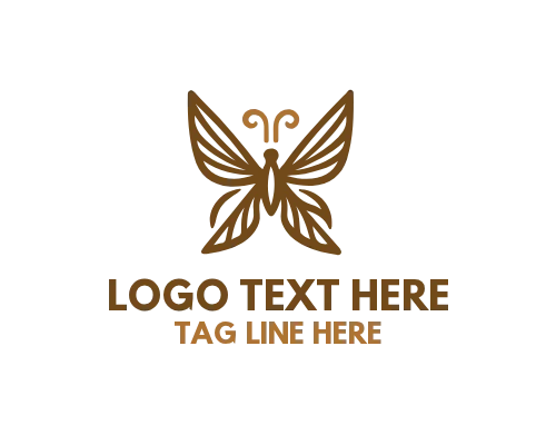 Linear Butterfly Dream Logo