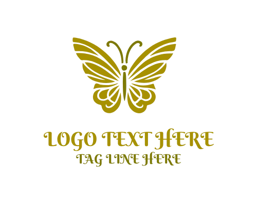 Linear Butterfly Dynamic Logo