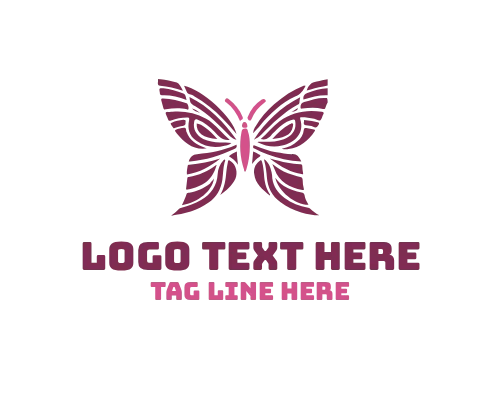 Linear Butterfly Fine Logo