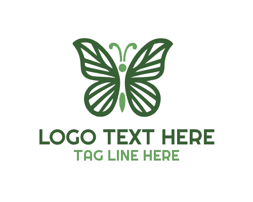 Linear Butterfly Fluid Logo