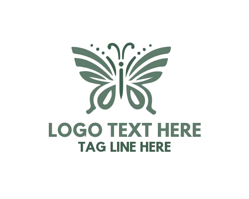 Linear Butterfly Form Logo