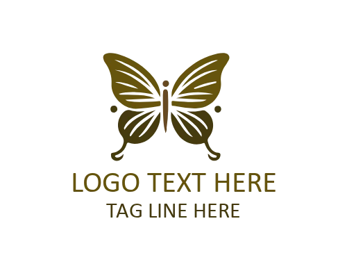  Linear Butterfly Glow Logo