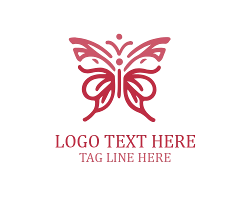 Linear Butterfly Logo