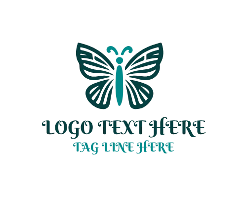 Linear Butterfly Lux Flow Logo
