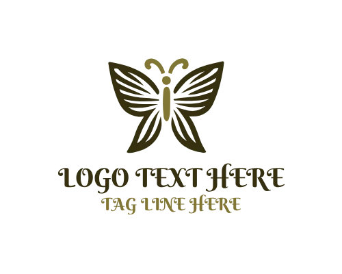  Linear Butterfly Modern Flow Logo