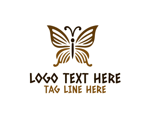 Linear Butterfly Motion Logo