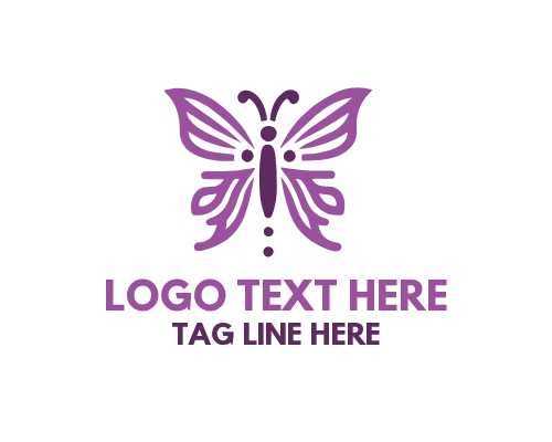  Linear Butterfly Premium Logo