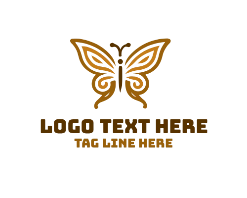 Linear Butterfly Pure Logo