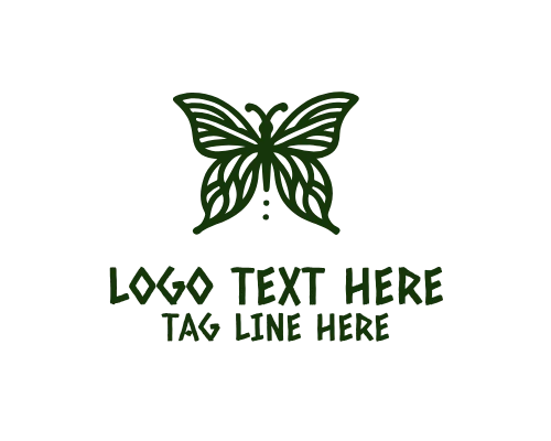 Linear Butterfly Pure Style Logo