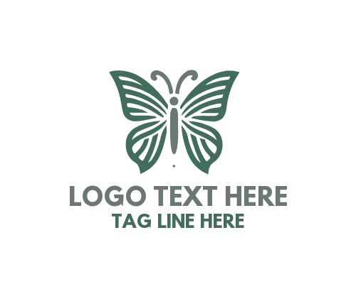  Linear Butterfly Refined Flow Logo
