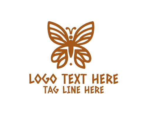 Linear Butterfly Silky Logo