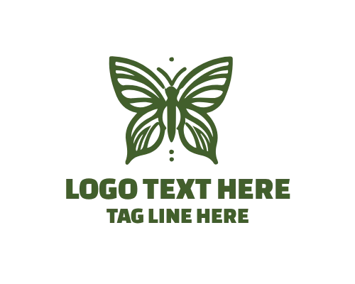 Linear Butterfly Sleek Logo