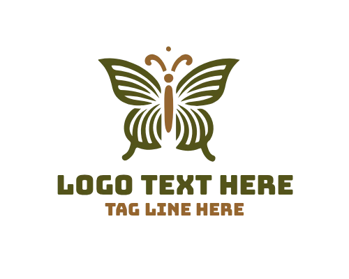 Linear Butterfly Slim Logo