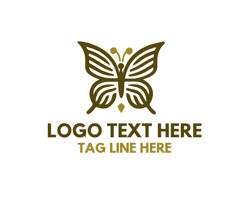Linear Butterfly Smooth Logo
