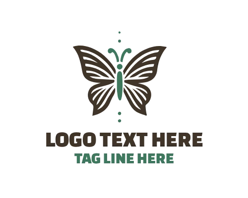 Linear Butterfly Stylish Logo