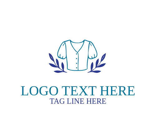  Modern Linear Fashion Clothing Logo