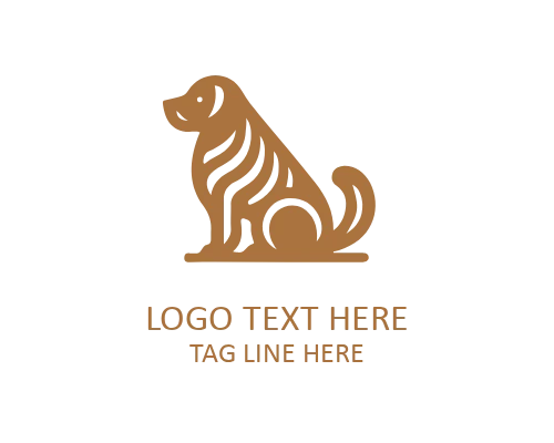 Linear Dog Tail Up Logo