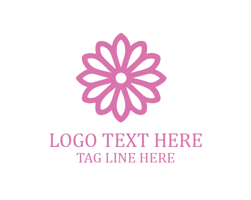  Linear Flower Blossom Logo